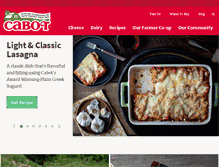 Tablet Screenshot of cabotcheese.coop